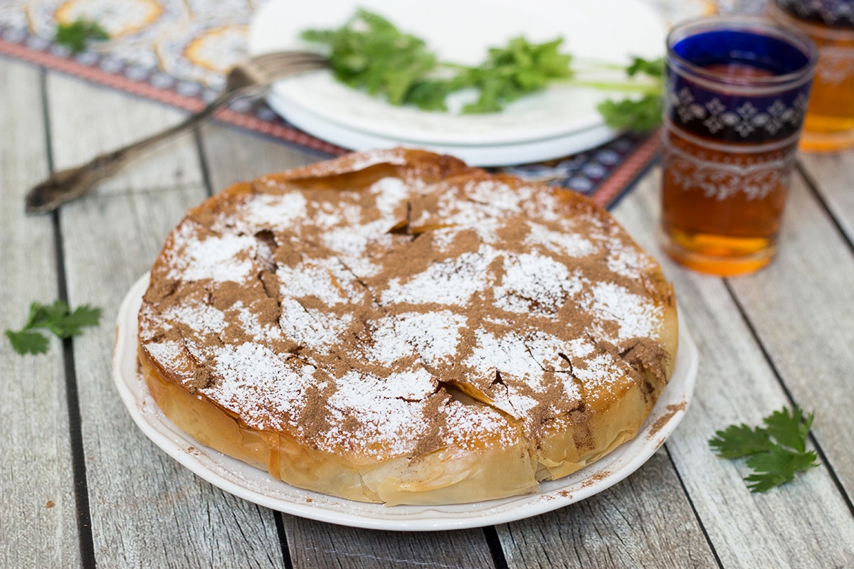 Traditional Moroccan Pastilla dish
