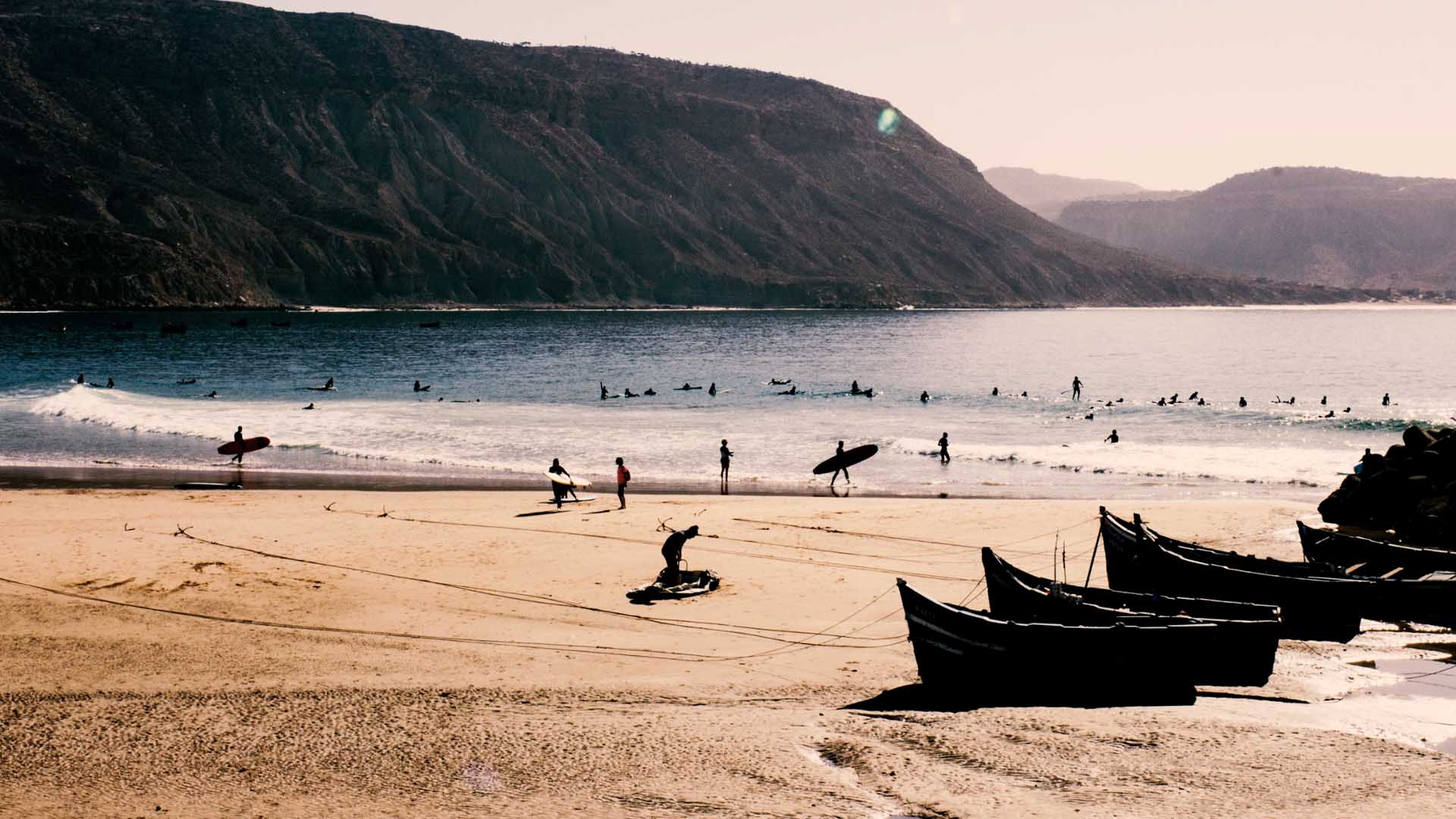 Surfing in Taghazout